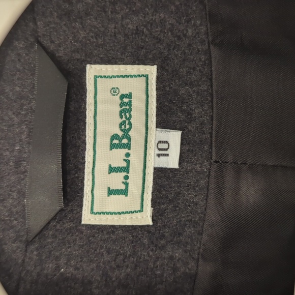 LL BEAN Blazer Wool Cashmere‎ in Charcoal Gray 🩶 size 10 - Picture 3 of 11